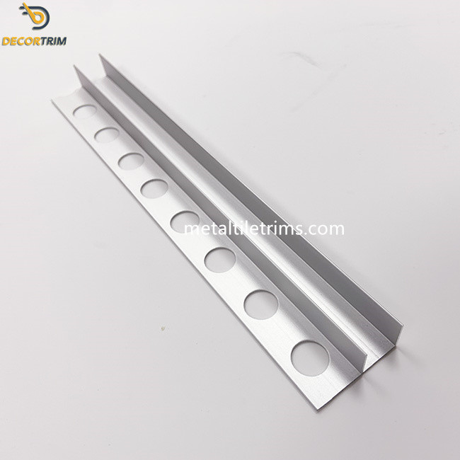 Thick 0.9mm Tile Trim Profiles Aluminum alloy 6063 T5 Bathroom Glass