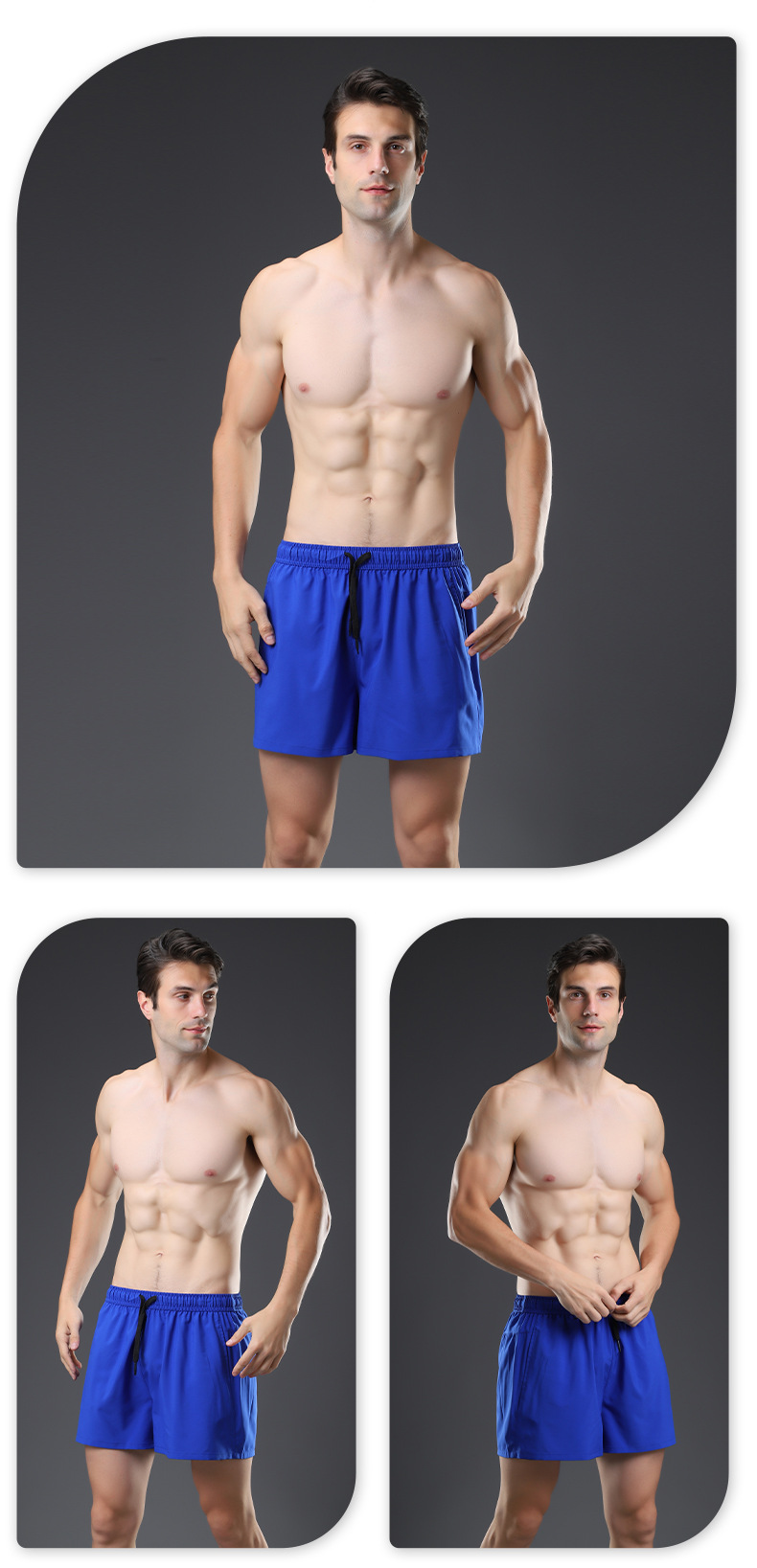 Spandex Casual Plus Size Men Shorts Summer Jogging Training Sports Wear