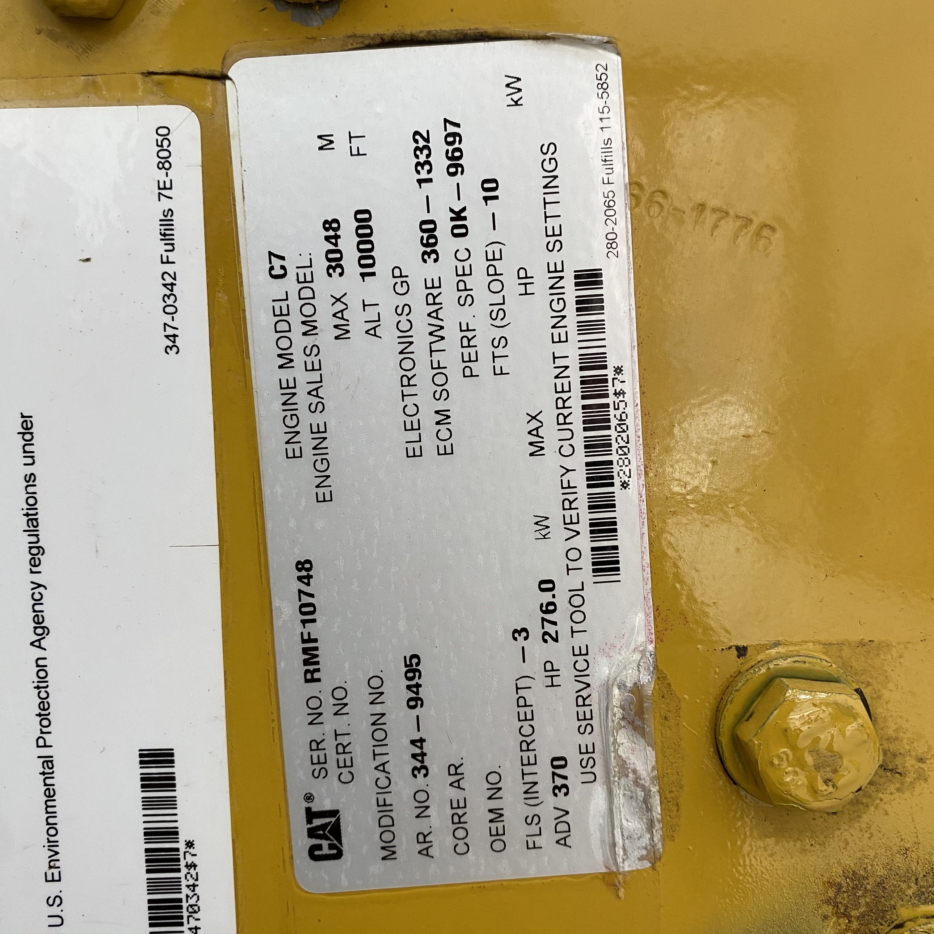 MAOQUN excavators engine parts engine assembly second-hand CAT C7
