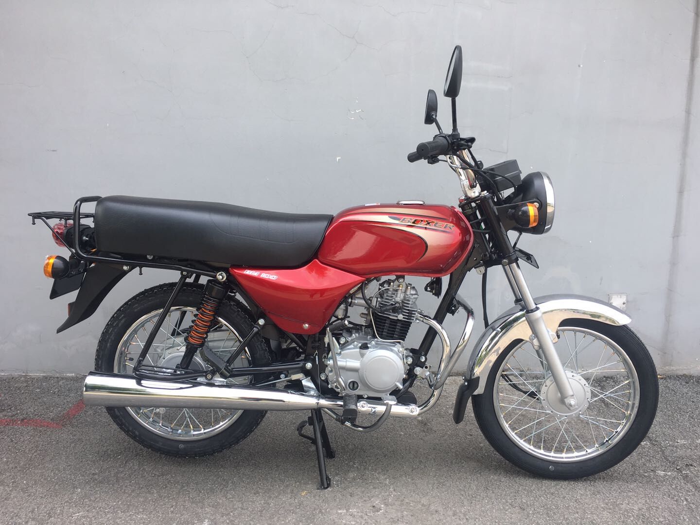 India BAJAJ BOXER Motorcycle 100CC Red