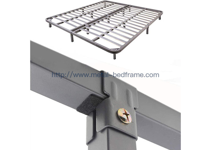 Black Adjustable Bed Frame Support Legs , Adjustable Height Center Support Leg For Bed Frame