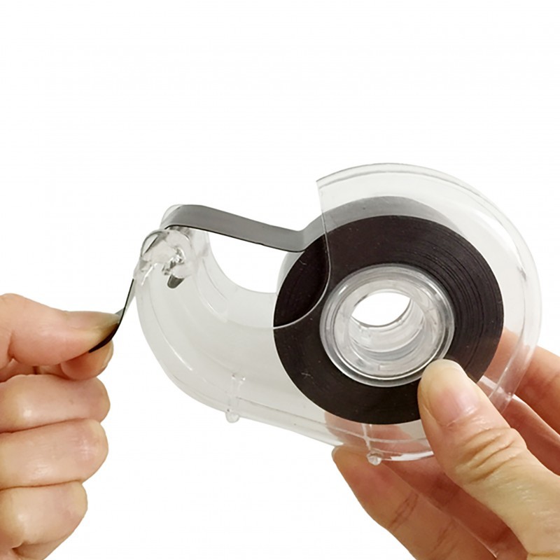 Black Magnetic Tape Dispenser Thin Magnetic Strips Self Adhesive Magnetic Sheet
