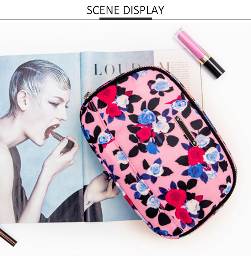 Customised Eco Friendly Waterproof Zipper Pouch Wash Makeup Bag