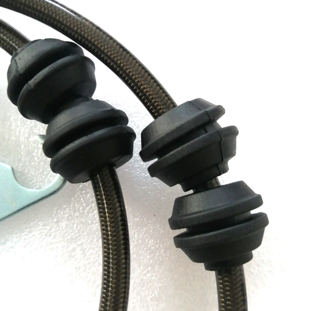 Concave Mouth Braided Brake Line Kit Rubber And Stainless Steel Fits Ap Caliper
