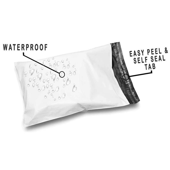 White Polythene Courier Bag Sealable 10x13 Express Postage Bags For A5