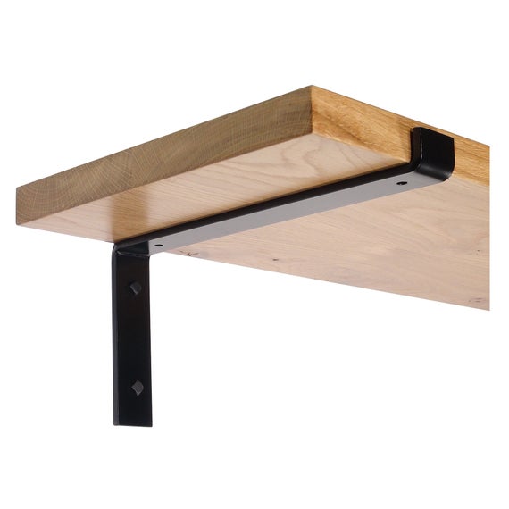Big size heavy duty wall mounted L shaped floating shelf brackets