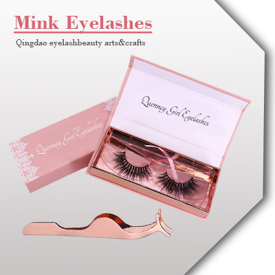 Long Dramatic Reusable 25mm 3D Mink Lashes Nature Black