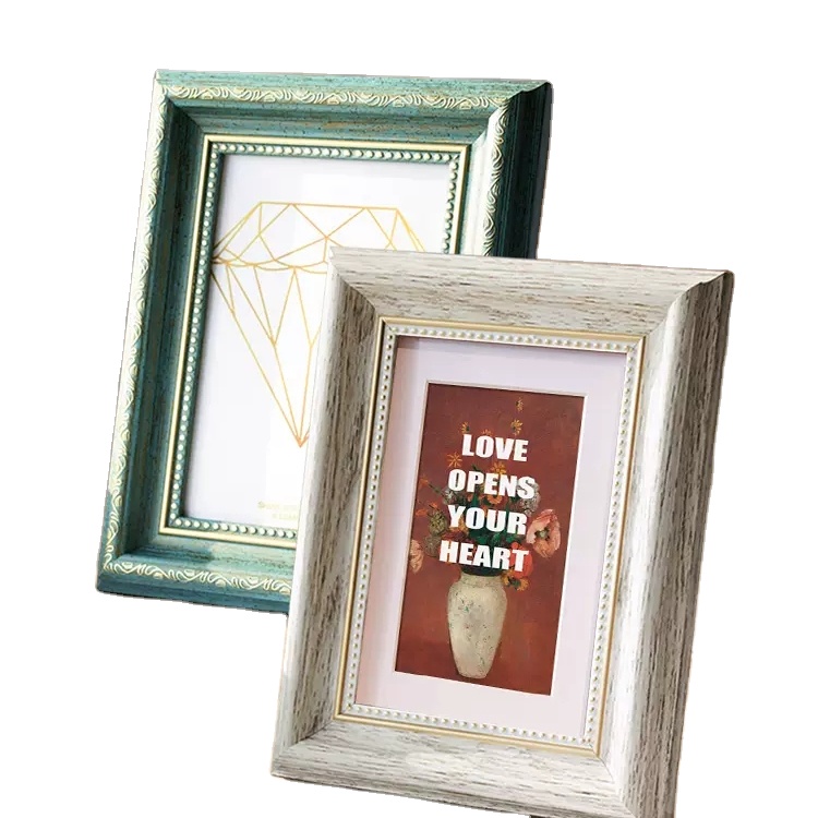 Creative Hollow Combination Small Picture Frames Custom Logo MDF Wooden Triptych Frame