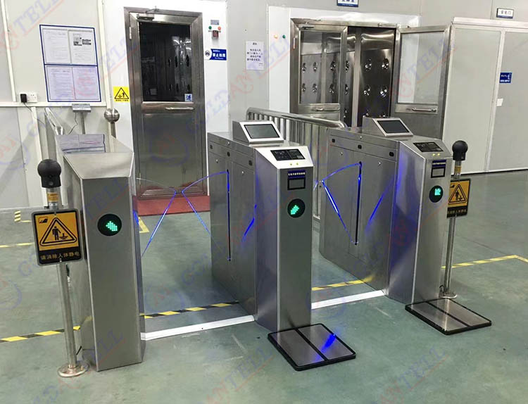 60cm Automatic China Factory QR Code Fingerprint Face Recognition Entrance Turnstiles Gates