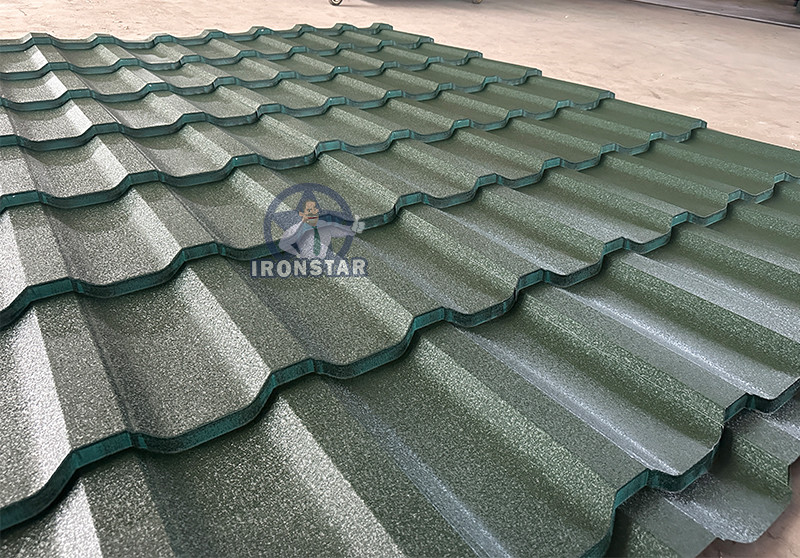 6 rib trapezoidal and 6 rib bamboo tile double layer roll forming machine in Romania 2 layer roll forming machine