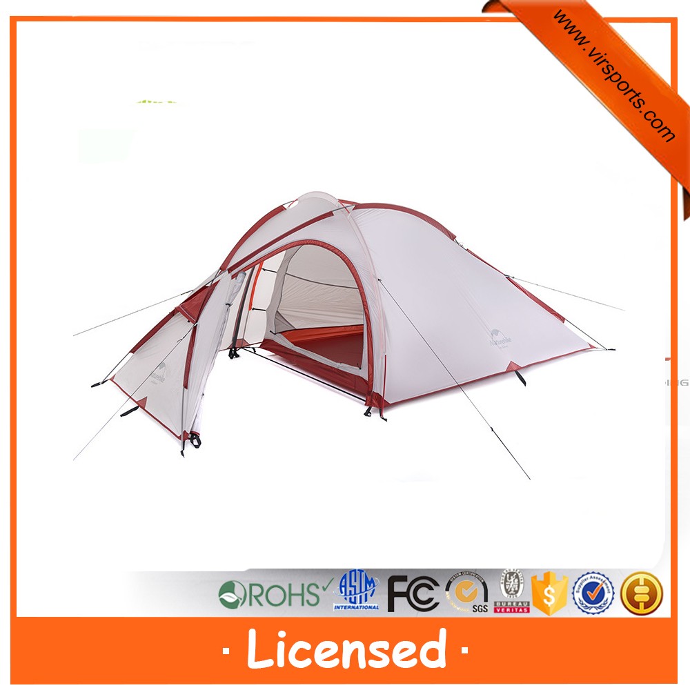Hot Selling portable 3-4 Person Waterproof Outdoor Camping Tent for trekking and family