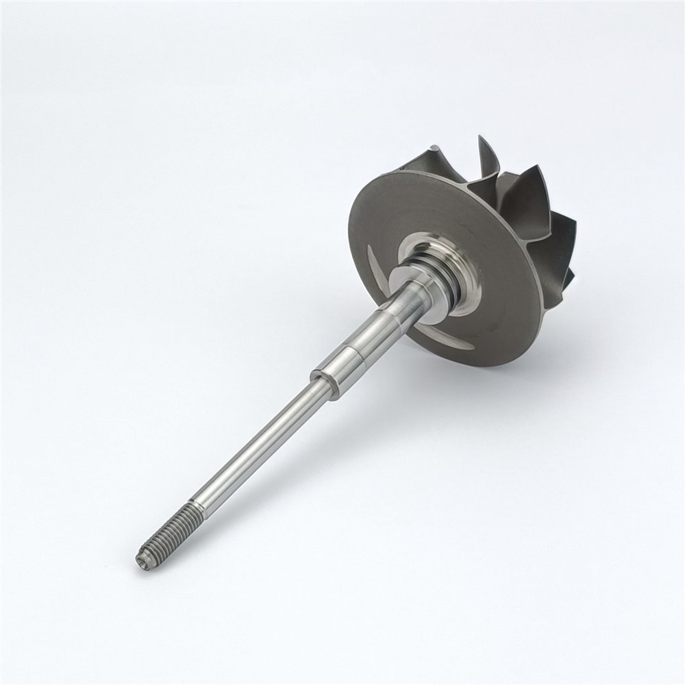 GT22V turbine wheel shaft for 760038-0003 9 blades for turbochargers