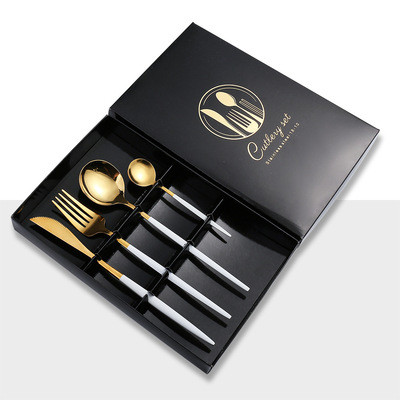 LFGB 16*25*3.5cm 4 Piece Flatware Set Travel Knife Fork Spoon Chopsticks Set
