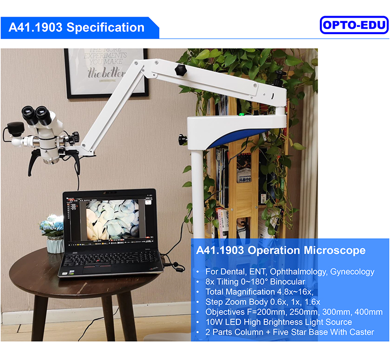 8x Eye Surgery Microscope A41.1903 50mm - 80mm Interpupillary Distance