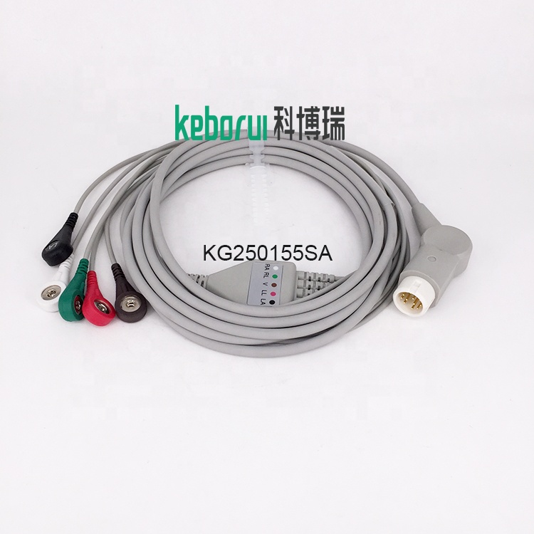 3400mm Compatible ECG Cables M1520A M1530A ECG Patient Cables
