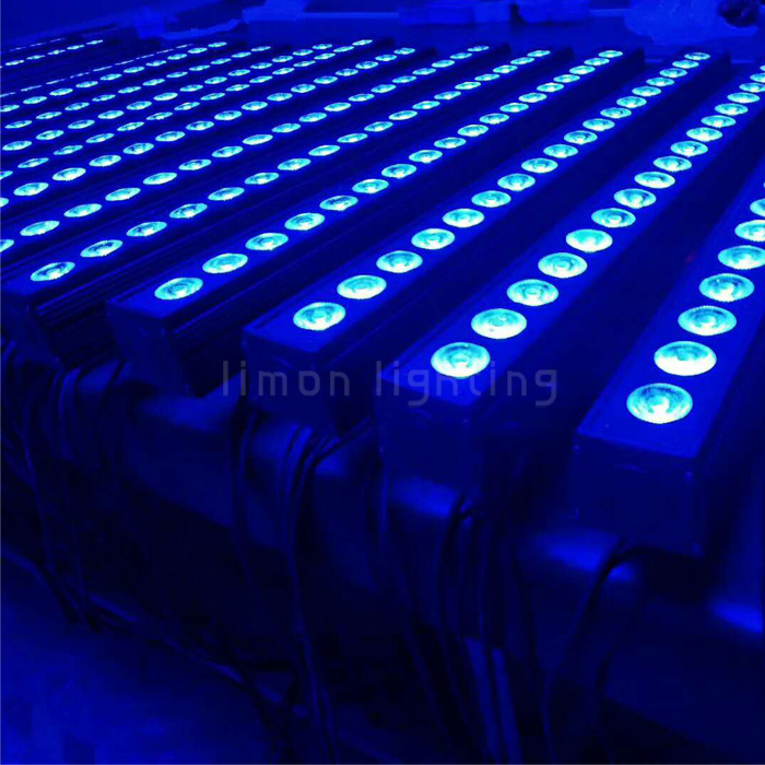 Big Lens 18 Dot DMX Dimmable Wall Washer RGBWA 5in1 LED Bar Lights for Party Wedding Events