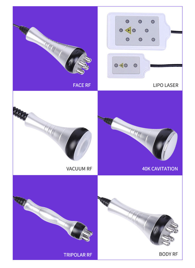6in1 Cavitation 2.0 40K Vacuum Radio Frequency Vacuum Slim Beauty Machine FDA