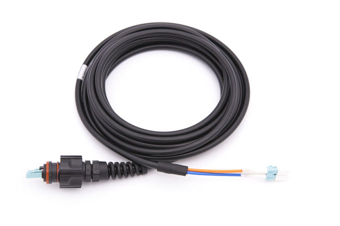 100 * 80 * 10mm 1 X 16 SM Fiber Optic PLC Splitter ABS Box 2.0mm Dia LSZH Material