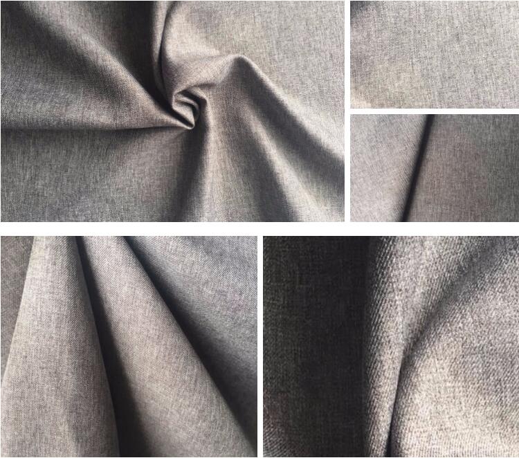 Memory 100D Polyester Cation Woven Melange Twill Winter Jacket Fabric For Sportswear