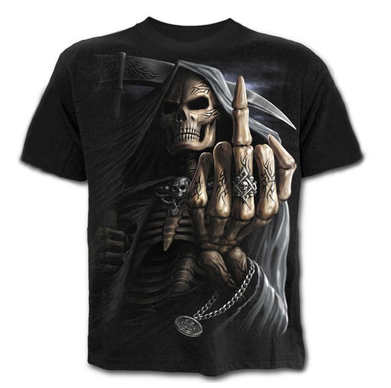 new designer hot sell the fashionable printing logo skull tee shirts wholesale