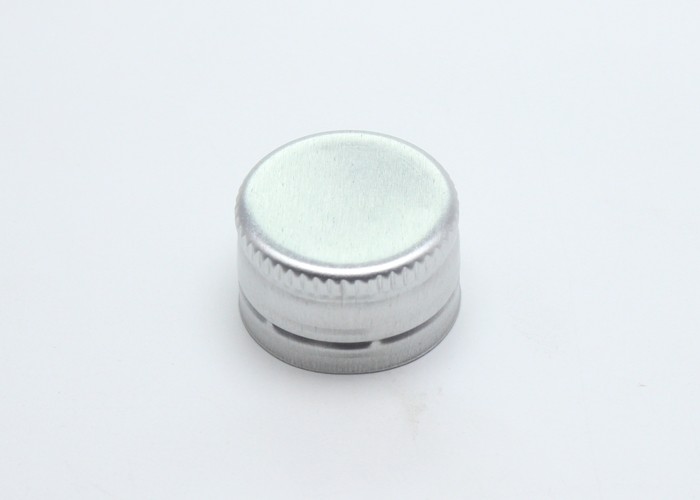Theft Proofing Aluminum Ropp Caps 20mm Silver Color With Rubber Gasket