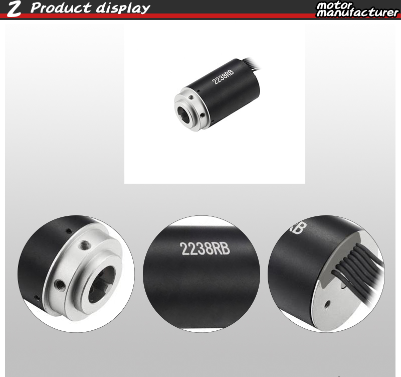 Faradyi 2238RB Coreless Brushless Motor 12V 24V 10000RPM 6mNm Long Lifespan For Ball Transmitter