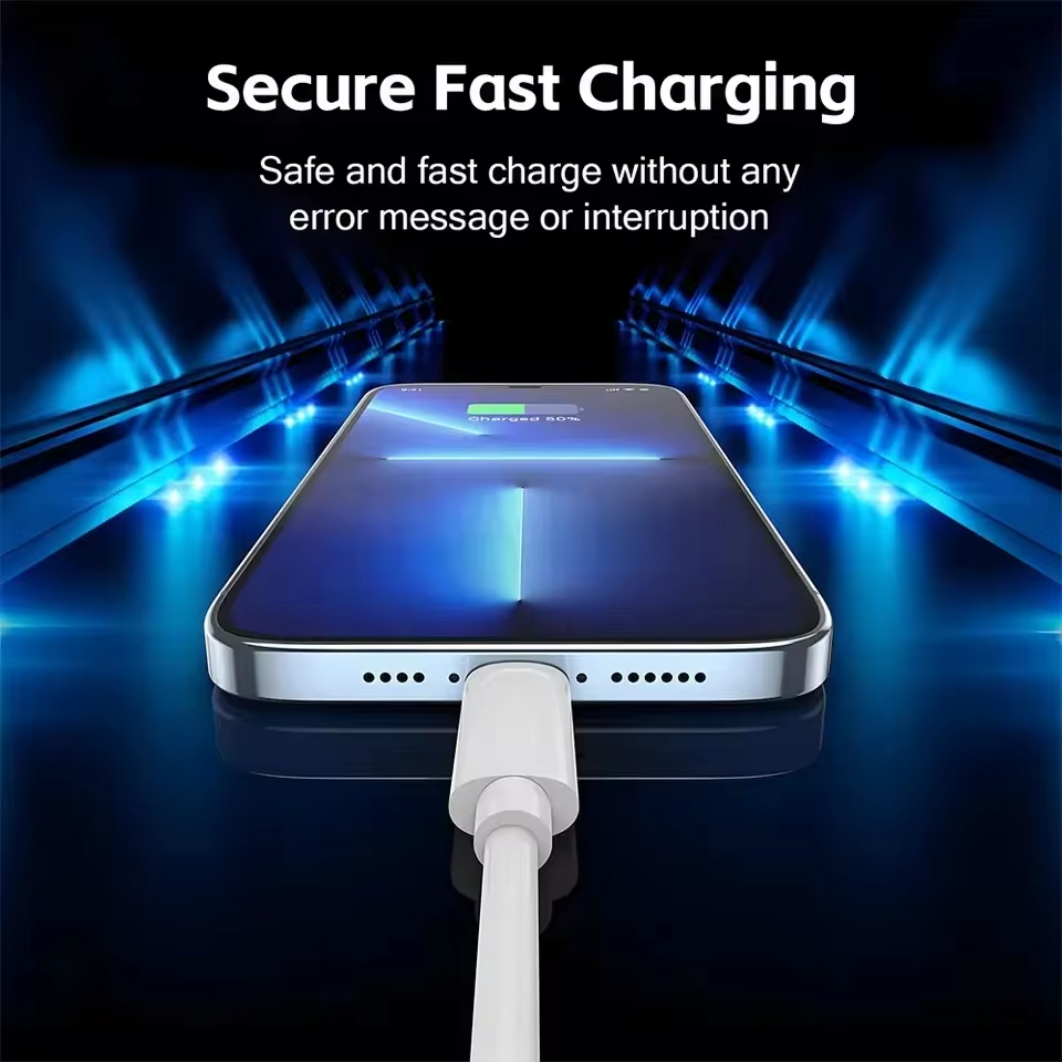 20W USB-C Cable for iPhone14 13 12 11 PVC Material and Fast Charging Speed