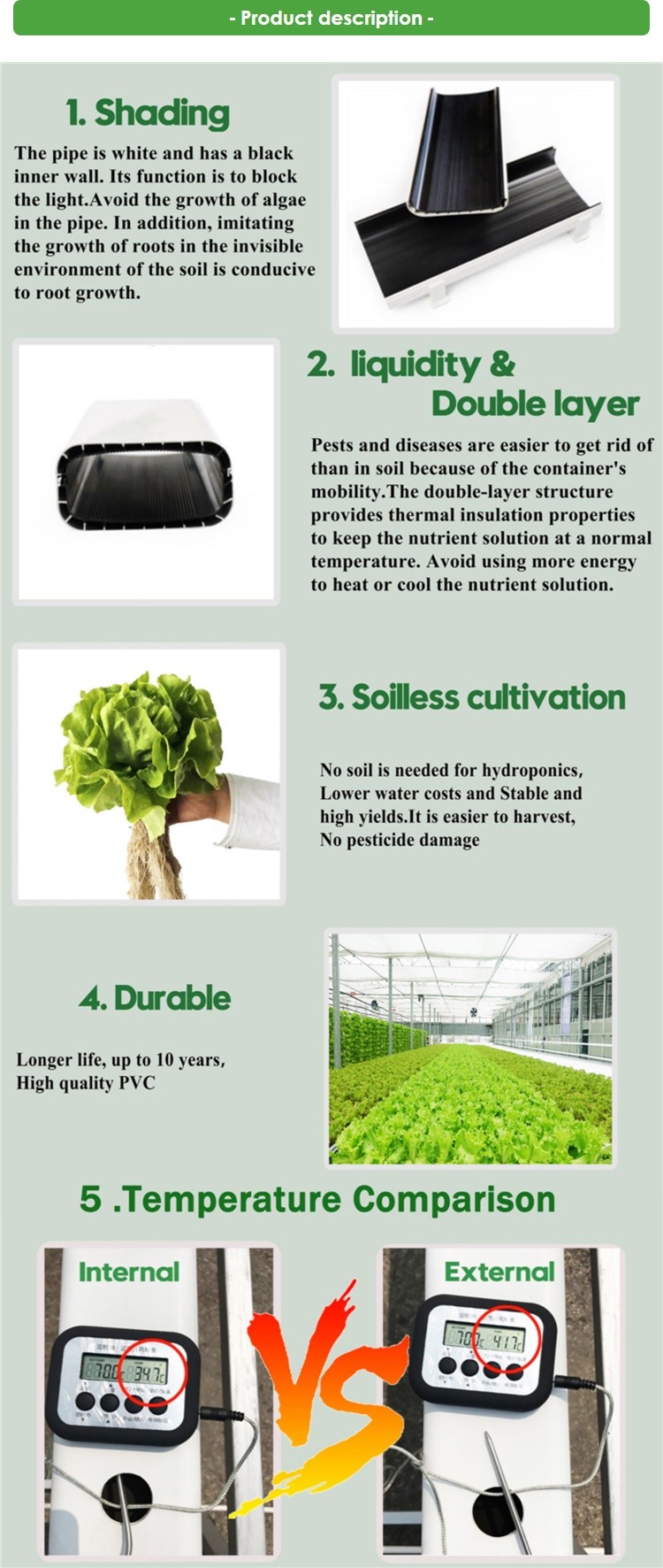 A Type Tower Hydroponics System For Agriculture Greenhouse