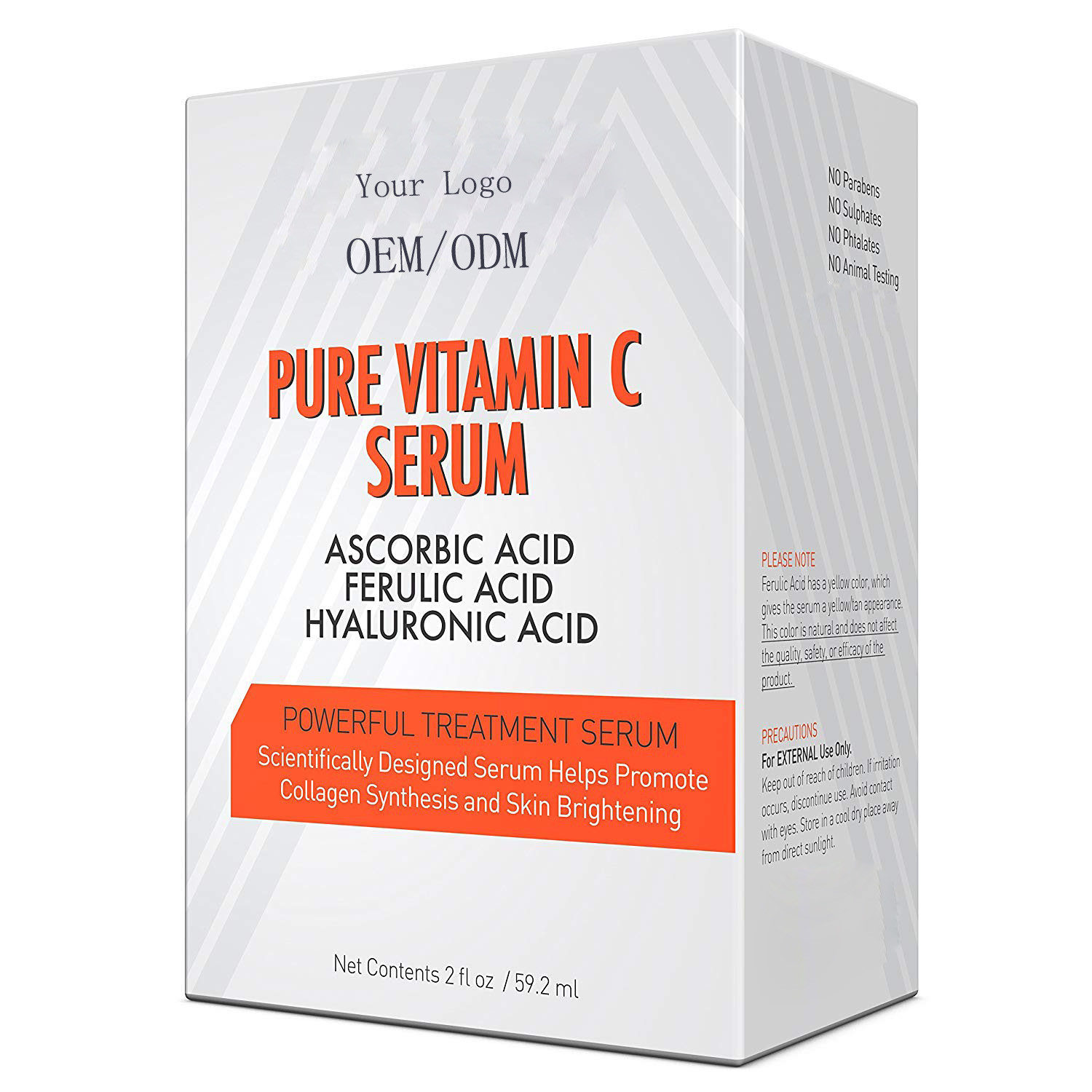 Pure Vitamin C Serum Ferulic Acid Hyaluronic Acid Serum Brightens and Evens Skin Tone Youthful Glow