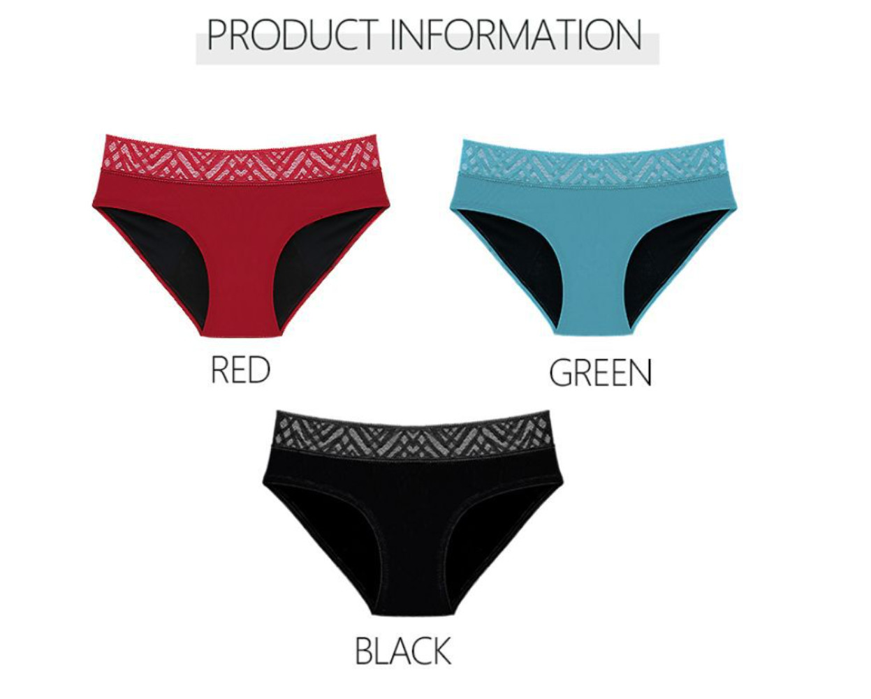 Washable Period Panties For Heavy Flow Plus Size 4xl 4 Layer Leak Proof Menstrual Underwear