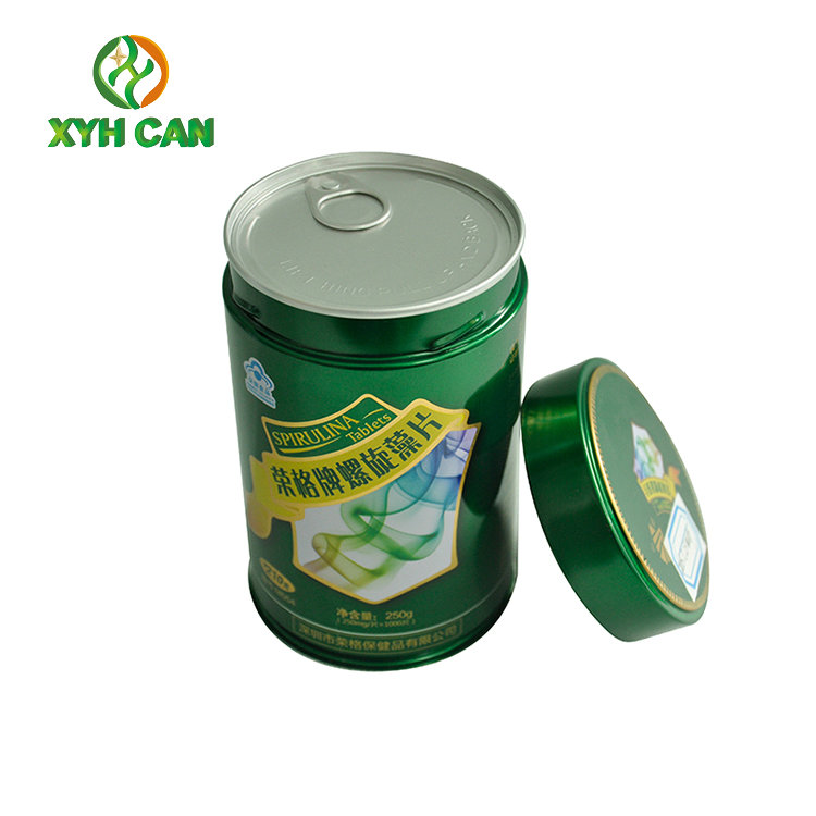Coffee Tin Cans Custom Logo Airtight Empty Cans Magnetic Tins for 250G Coffee Powter Storage