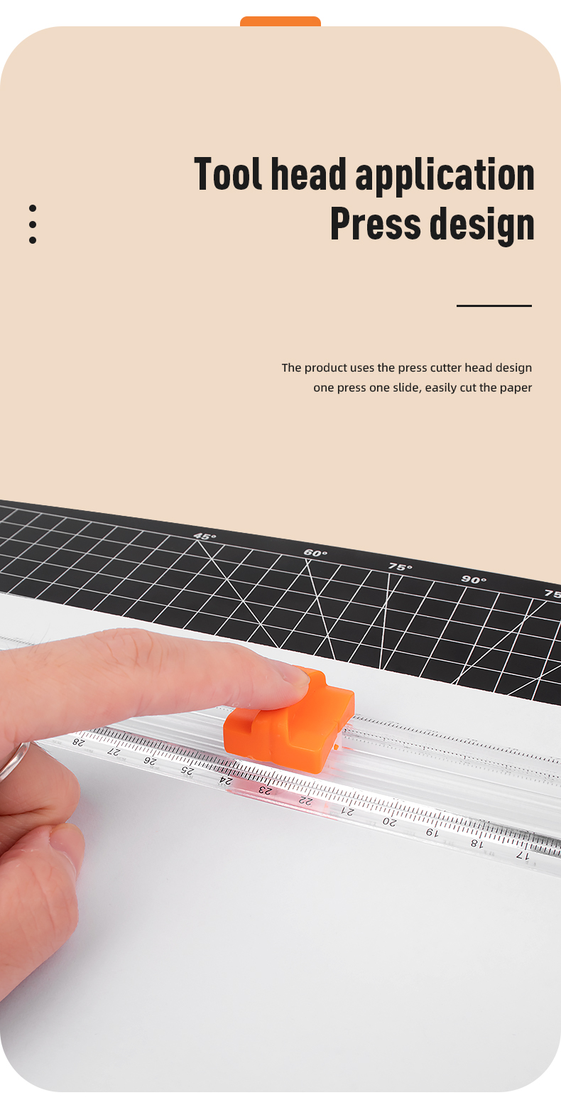 Lightweight Manual A3 Paper Cutter with Eco-friendly and Durable Materials