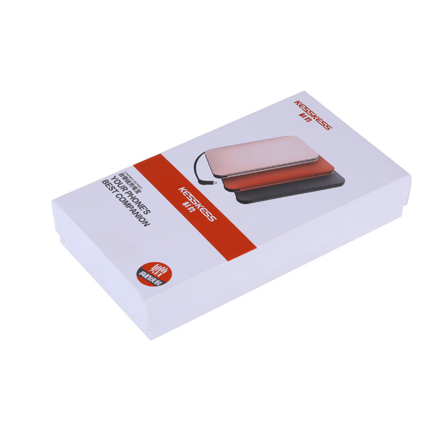 Customize Electronic Packaging Box Cardboard Paper Power Bank Box With Foam Insert