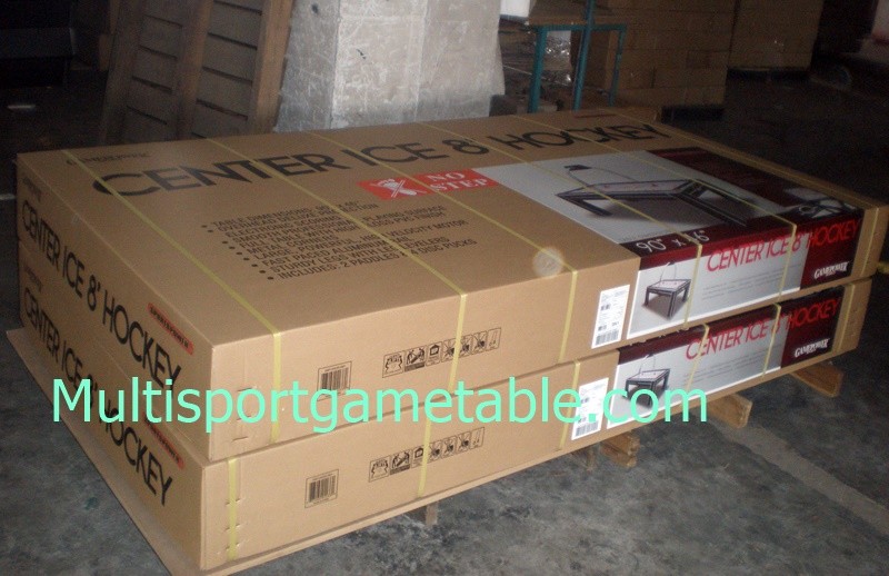 Deluxe 7.5FT Air Hockey Game Table With Overhead Projection Electronic Scoring