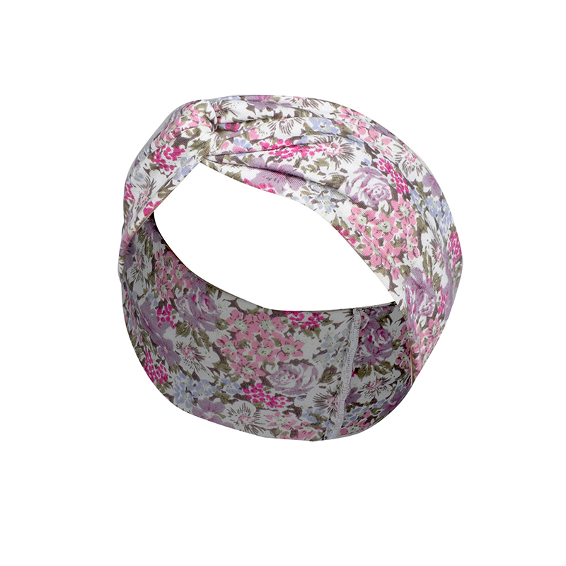 100% Polyester Women Head Scarves Multicolor Custom Elastic Headbands