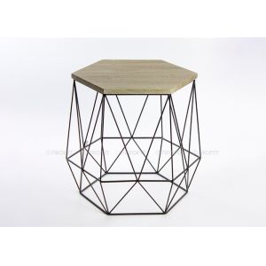 Hexagon Wire Width 40cm Height 42cm Metal Basket Coffee Table