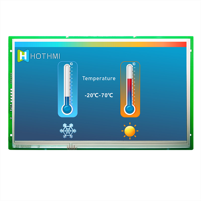 10.1 Inch Intelligent UART TFT Display 1024x600 Durable 300cd/m2