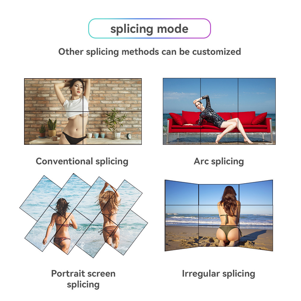 Seamless 3.5mm Bezel Less 2x3 3x3 Splicing Advertising Video Wall HD LCD 46" 49" 55"
