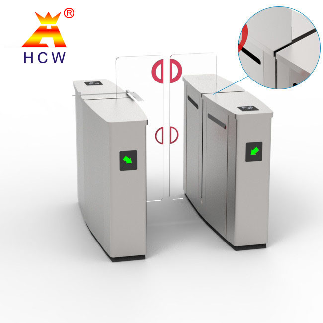 304 Stainless Steel Sliding Turnstile Barrier Gate High Security Infrared Anti Pinch