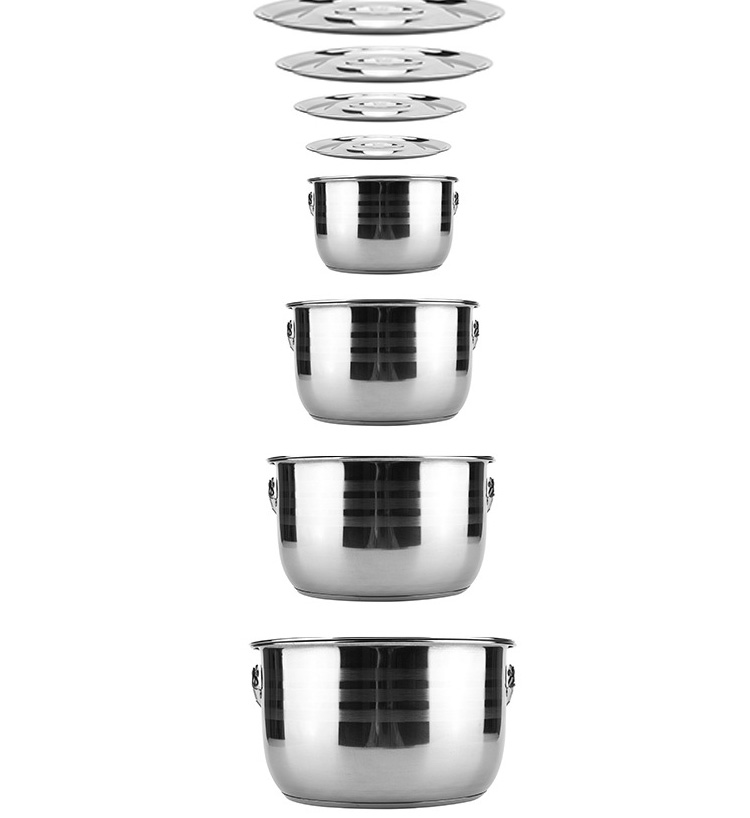 Factory Direct Sale 9 Pcs Cooking Pans And Pots Camping Portable Set Picnic Pots And Pans Outdoor Camping Equipment Set