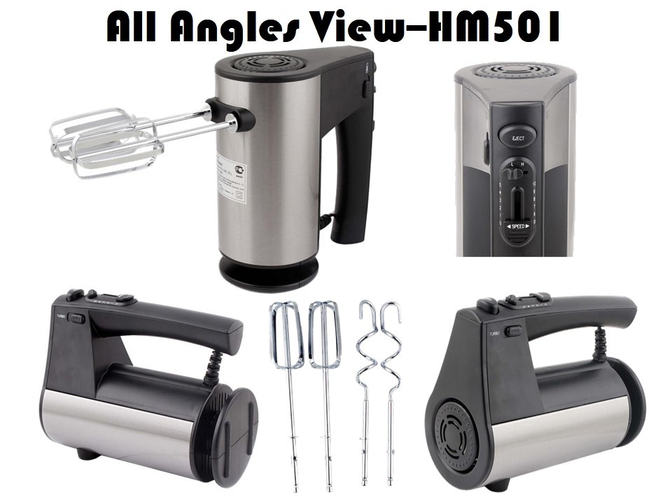 10 Speeds Stainless Steel HM501         Hand Mixer