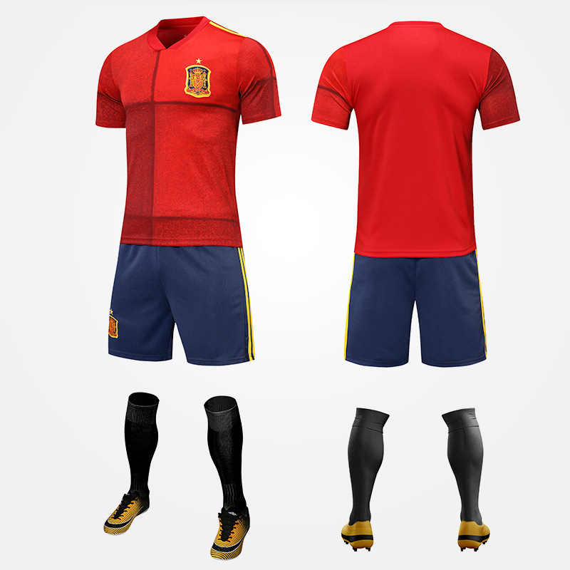 Suppliers Polyester Material Uniforms Cheap Soccer Uniform Se Chinese Soccer Wear Sets 1 Set Sportswear for Boys Adults
