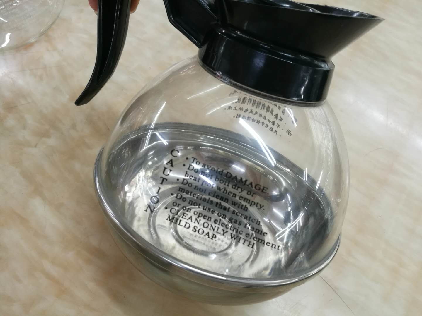 Sunnex Steel Bottom Coffee Decanter Glass Kettle Stainless Steel Cookwares
