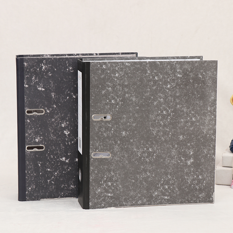 A4 Size 2 Hole Ring Binder Lever Arch File PVC Pressboard Cardboard Paper 2 3 Inch Marble