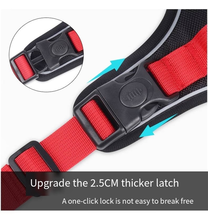 Reflective Dog Oxford Adjustable Straps Harness Vests For Safe Walking
