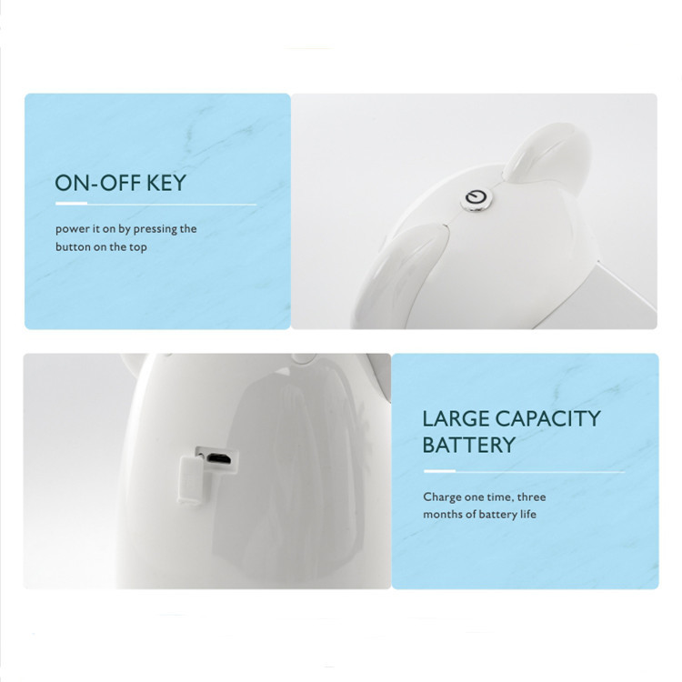 4CM Touchless Foam Soap Dispenser Countertop 200ML Dog Cartoon