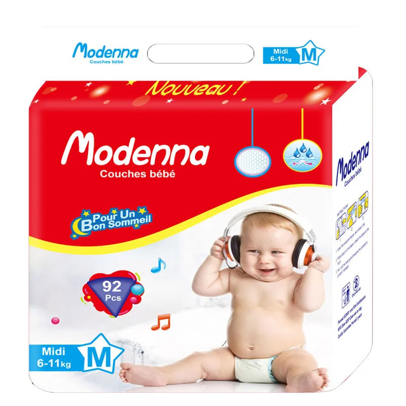 Soft Breathable Disposable Baby Diaper Cotton Sleepy High Absorption