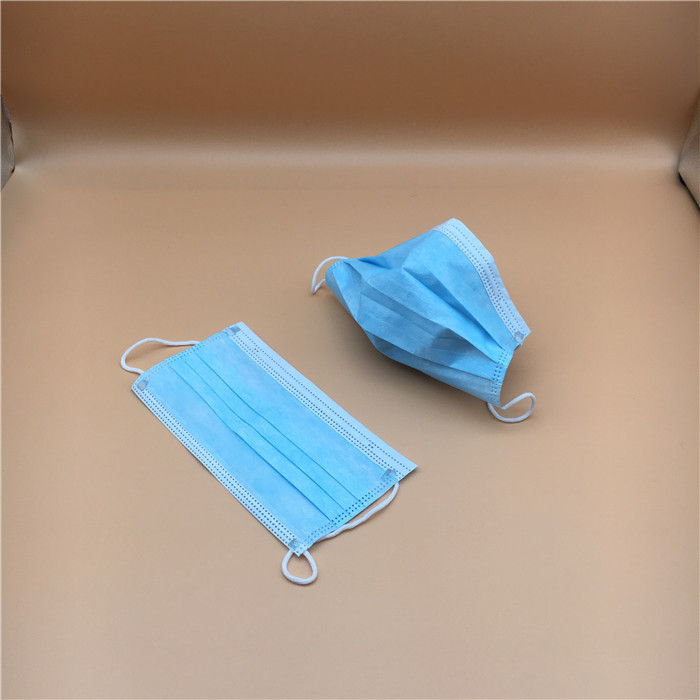 Protection Filter Like Disposable Pollution Mask Face Shield Without Valve Blue Color