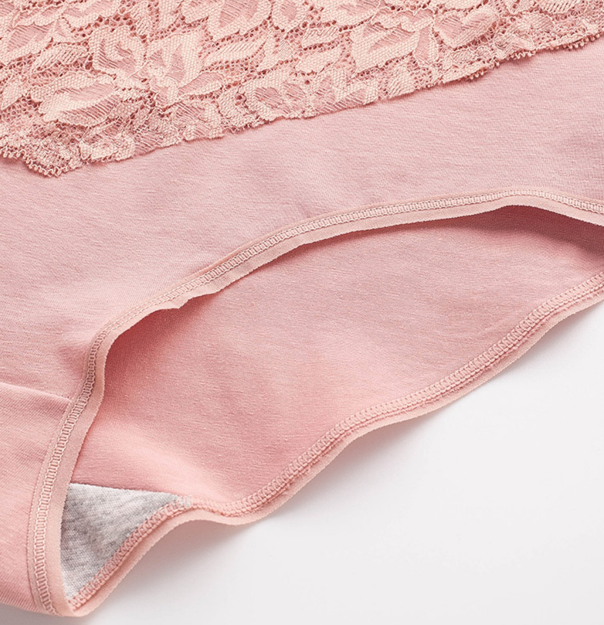 Sexy High Waist Womens Underwears Plus Size Lace Design Cotton Undies Shape-Shaping Panties