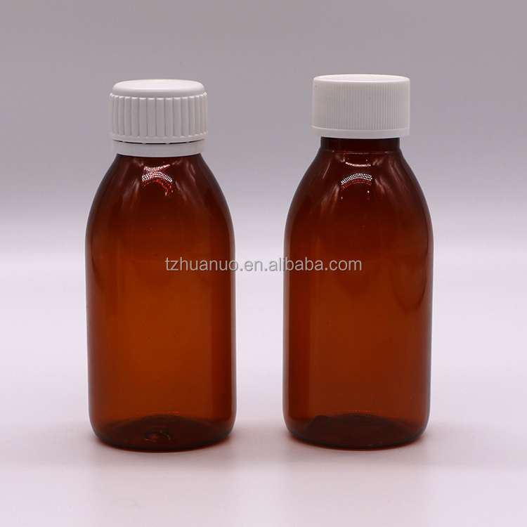 SCREW CAP PET Scaled Bottle for 100ML/60ML Syrup Base Material PET Tamper Evident Caps